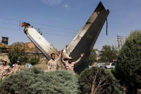 سقوط هواپیمای مسافربری در تهران